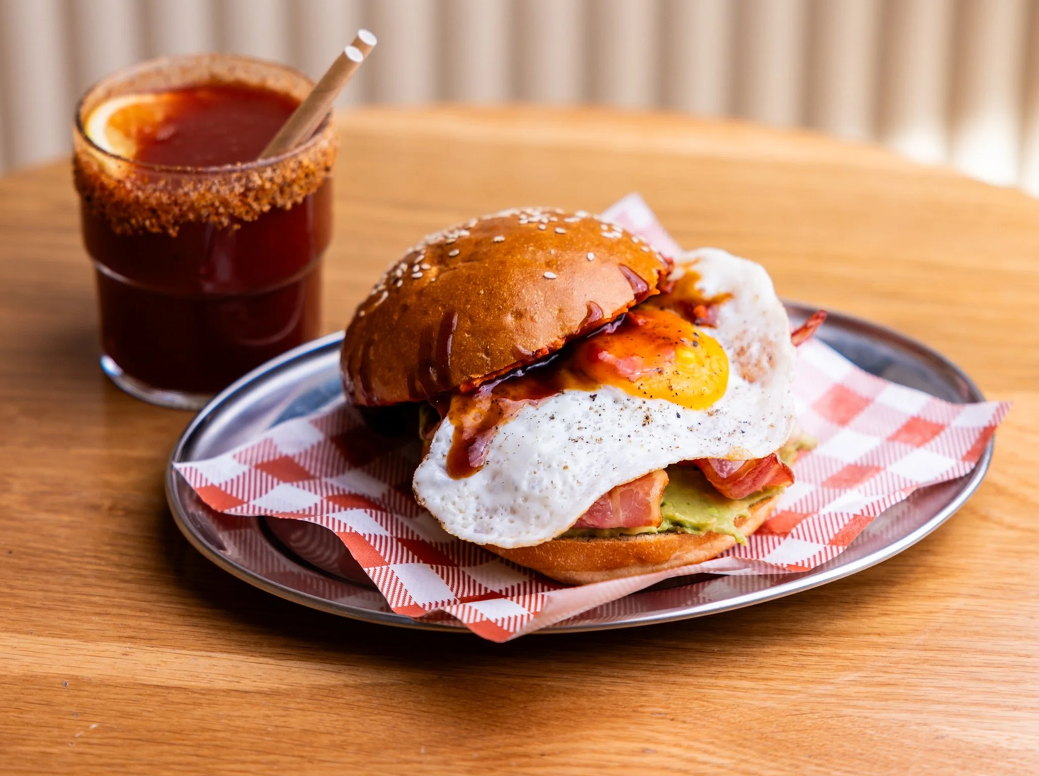 Good Morning Roll and drink at Black & White Espresso